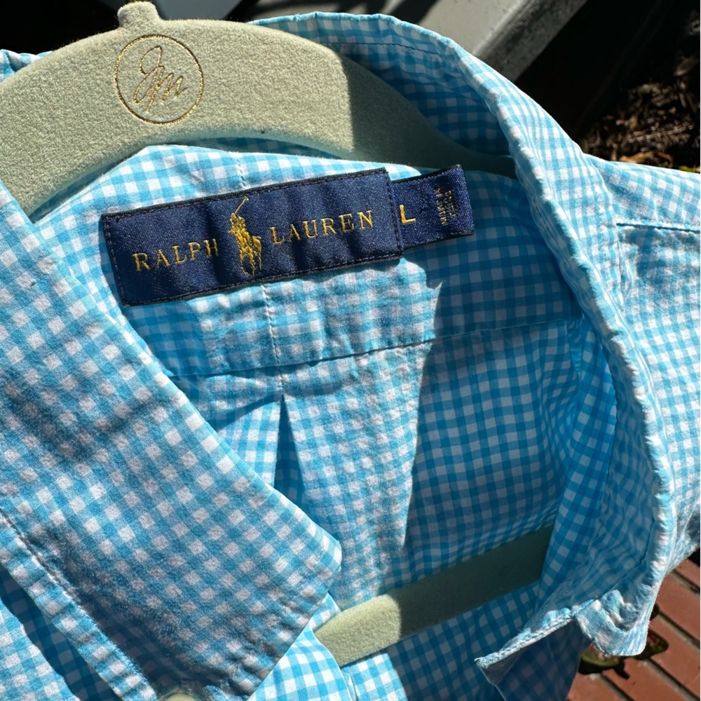 Ralph Lauren Blue Checkered Shirt